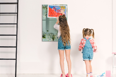 Tableau magnétique effaçable Un lieu créatif pour les souvenirs et les photos