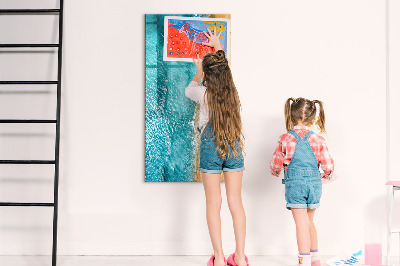 Tableau magnétique effaçable Souvenirs de vacances au bord de la mer