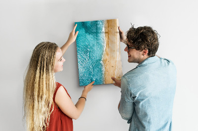 Tableau magnétique effaçable Souvenirs de vacances au bord de la mer