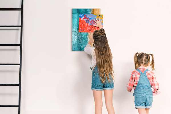 Tableau magnétique effaçable Souvenirs de vacances au bord de la mer
