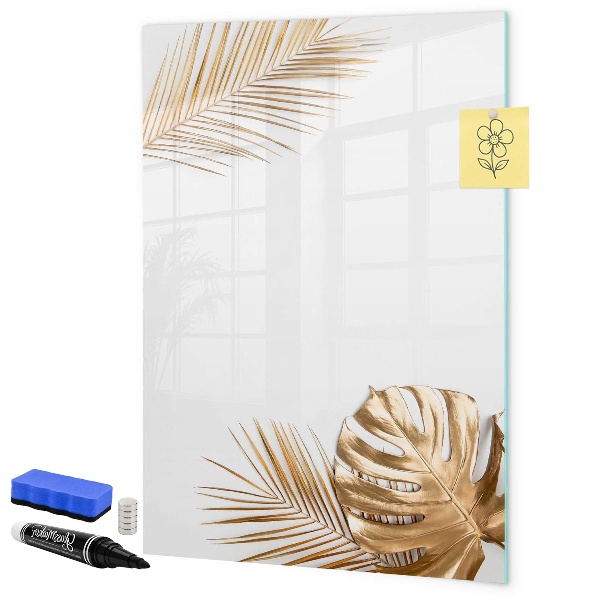 Tableau effaçable magnétique Tableau photo élégant avec plantes