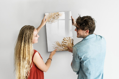 Tableau effaçable magnétique Tableau photo élégant avec plantes