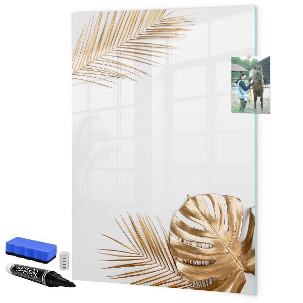 Tableau effaçable magnétique Tableau photo élégant avec plantes