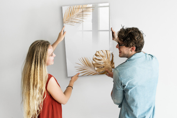 Tableau effaçable magnétique Tableau photo élégant avec plantes