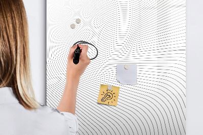 Tableau magnétique effaçable Un miroir avec un emplacement pour les photos