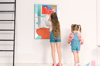 Tableau effaçable magnétique Tableau coloré pour photos et notes