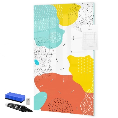 Tableau effaçable magnétique Tableau coloré pour photos et notes