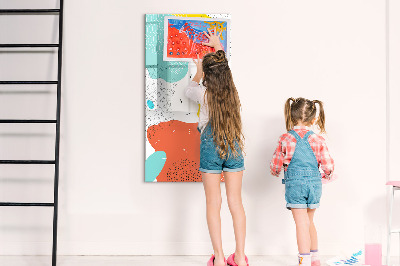 Tableau effaçable magnétique Tableau coloré pour photos et notes