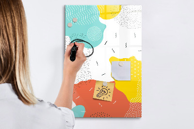 Tableau effaçable magnétique Tableau coloré pour photos et notes