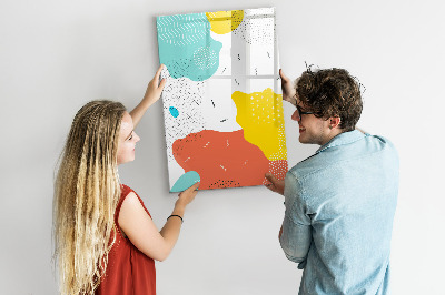 Tableau effaçable magnétique Tableau coloré pour photos et notes