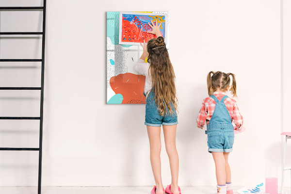 Tableau effaçable magnétique Tableau coloré pour photos et notes