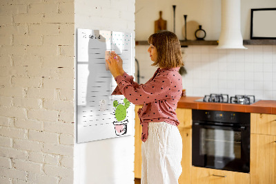 Tableau effaçable magnétique Une liste de choses à faire avec une touche créative