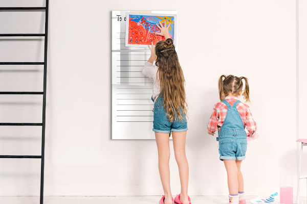 Tableau effaçable magnétique Une liste de choses à faire avec une touche créative