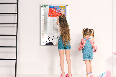 Tableau magnétique effaçable Liste de choses à faire avec espace pour les photos