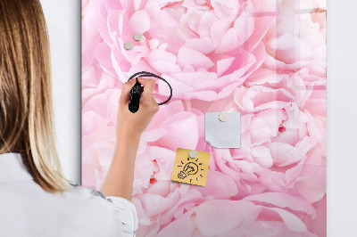 Tableau effaçable magnétique Motif floral avec espace pour photos