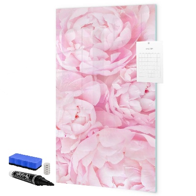 Tableau effaçable magnétique Motif floral avec espace pour photos