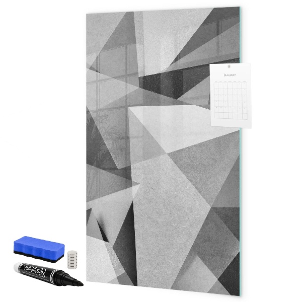 Tableau effaçable magnétique Tableau moderne pour notes et photos