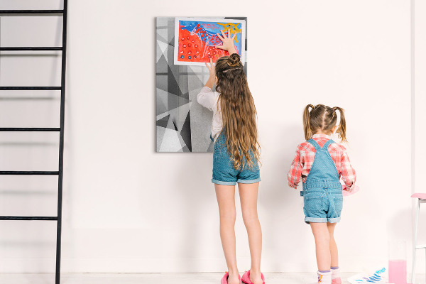 Tableau effaçable magnétique Tableau moderne pour notes et photos