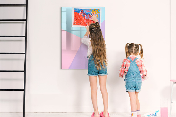 Tableau magnétique effaçable Un tableau coloré pour les notes et les photos