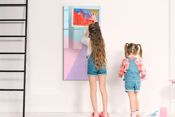 Tableau magnétique effaçable Un tableau coloré pour les notes et les photos
