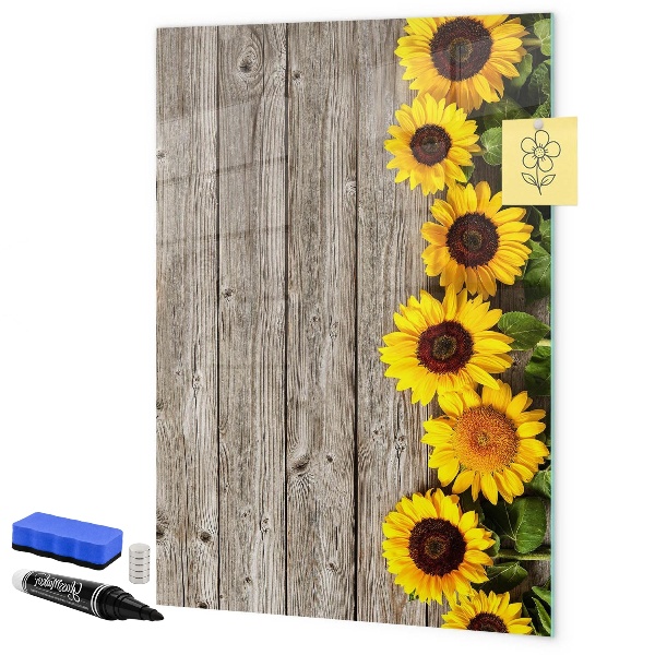 Tableau magnétique effaçable tableau créatif de fleurs et de photos
