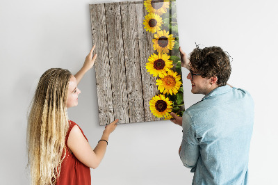 Tableau magnétique effaçable tableau créatif de fleurs et de photos