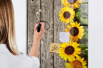 Tableau magnétique effaçable tableau créatif de fleurs et de photos
