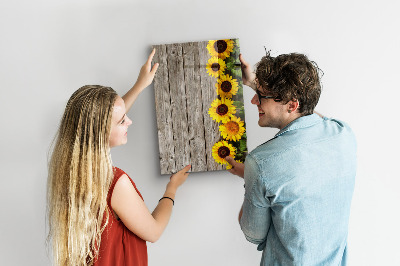 Tableau magnétique effaçable tableau créatif de fleurs et de photos
