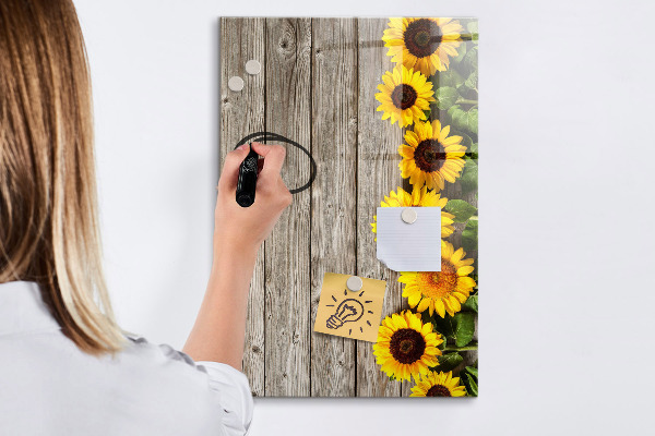 Tableau magnétique effaçable tableau créatif de fleurs et de photos
