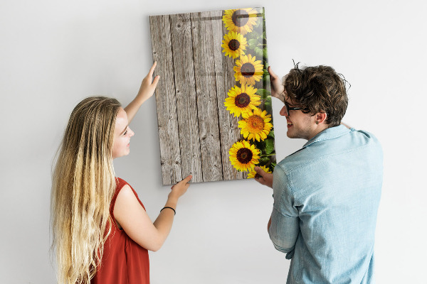 Tableau magnétique effaçable tableau créatif de fleurs et de photos