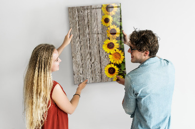 Tableau magnétique effaçable tableau créatif de fleurs et de photos