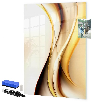 Tableau magnétique effaçable Un tableau élégant pour les notes et les photos