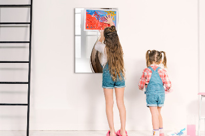 Tableau magnétique effaçable Un tableau élégant pour les notes et les photos
