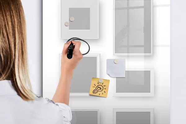 Tableau magnétique effaçable Un espace créatif pour les photos et les notes