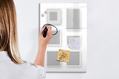 Tableau magnétique effaçable Un espace créatif pour les photos et les notes