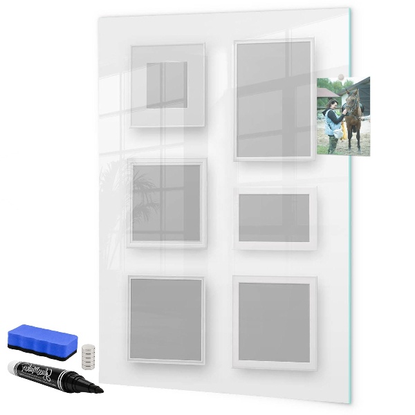 Tableau magnétique effaçable Un espace créatif pour les photos et les notes