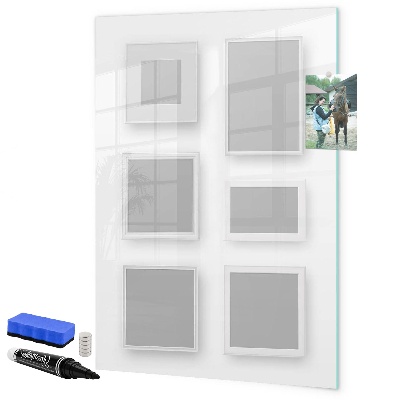 Tableau magnétique effaçable Un espace créatif pour les photos et les notes