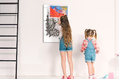 Tableau effaçable magnétique Tableau élégant pour photos et notes