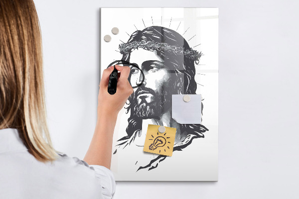 Tableau magnétique effaçable Inspirations empreintes d'amour et d'espoir