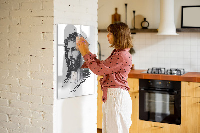 Tableau magnétique effaçable Inspirations empreintes d'amour et d'espoir