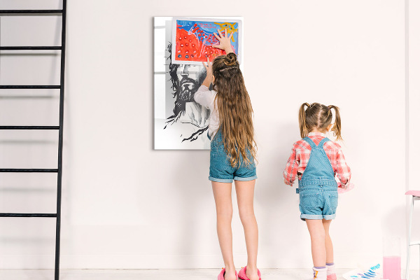 Tableau magnétique effaçable Inspirations empreintes d'amour et d'espoir