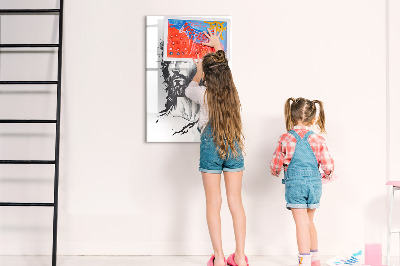 Tableau magnétique effaçable Inspirations empreintes d'amour et d'espoir