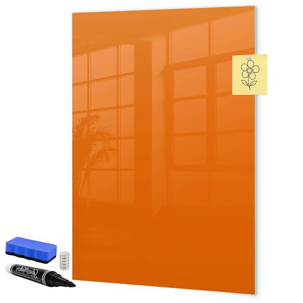 Tableau magnétique effaçable Tableau orange pour les notes et les photos
