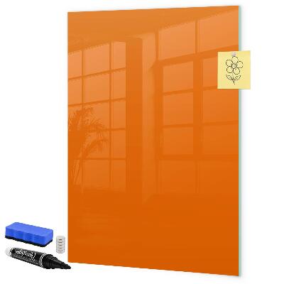 Tableau magnétique effaçable Tableau orange pour les notes et les photos