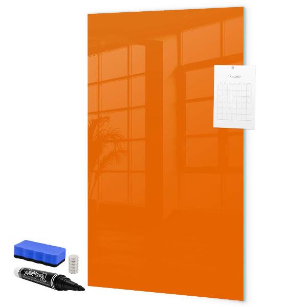 Tableau magnétique effaçable Tableau orange pour les notes et les photos