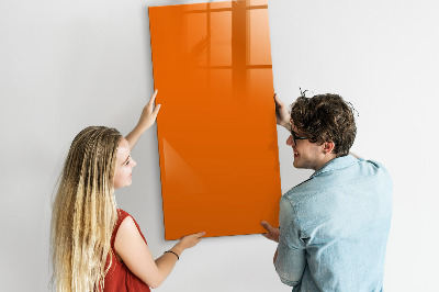 Tableau magnétique effaçable Tableau orange pour les notes et les photos