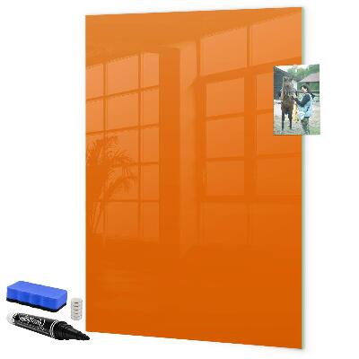Tableau magnétique effaçable Tableau orange pour les notes et les photos