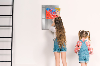 Tableau effaçable magnétique panneau photo en métal