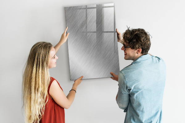Tableau effaçable magnétique panneau photo en métal