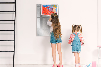 Tableau effaçable magnétique panneau photo en métal